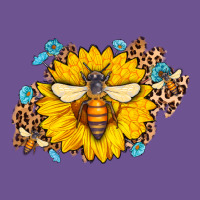 Bee Sunflower Leopard Vintage Tee | Teevron