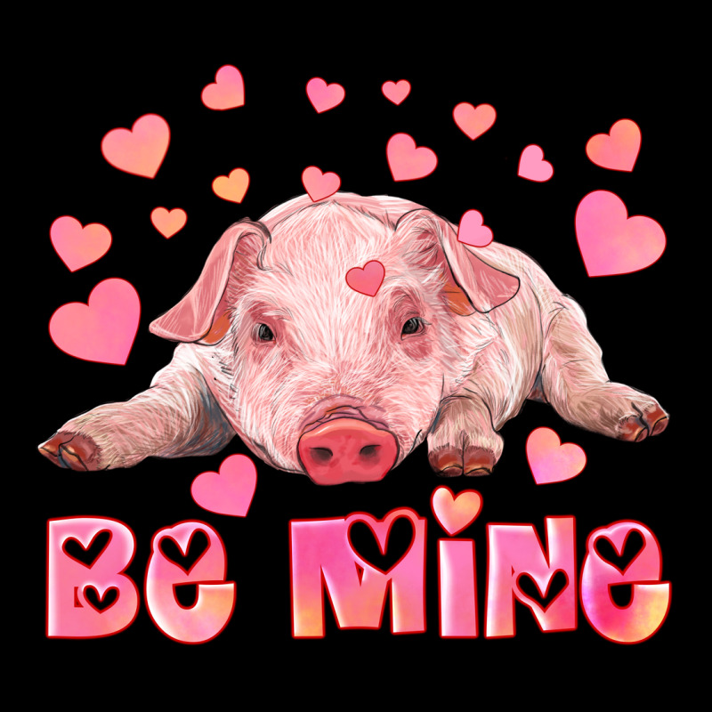 Be Mine Baby Pig Ladies Tee by RanaPortraitStore | Teevron