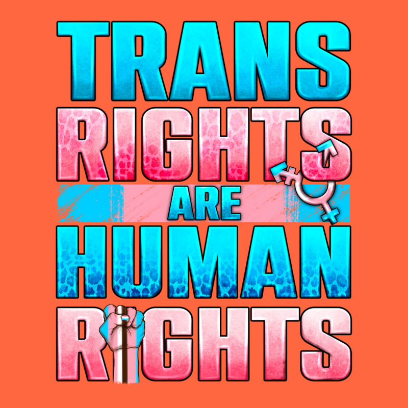 Trans Rights Are Human Rights Premium Hoodie by NancyCooperArtShop | Teevron