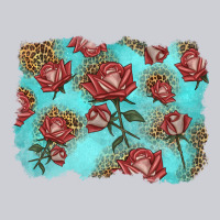 Red Roses With Leopard Background Heavyweight Sweatshirt | Teevron