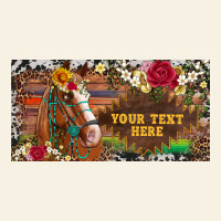 (preview)western Turquoise Gemstone Horse Cowhide Leopard Floral Backg Vintage Tee | Teevron
