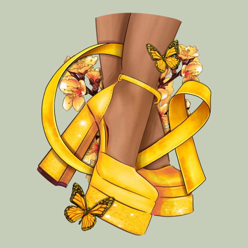 Childhood Cancer Diva Yellow Ribbon Classic Tee by NancyCooperArtShop | Teevron