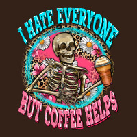 I Hate Everyone But Coffee Helps Heavy Core Tee | Teevron
