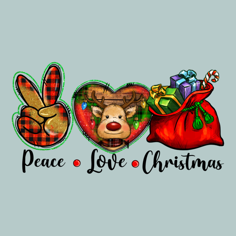 Peace Love Christmas Heavy Core Tee by BarkalooDesign | Teevron
