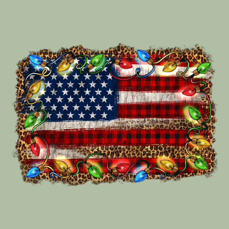 Christmas American Flag Background Urban Heavy Tee by Jasminsmagicworld | Teevron