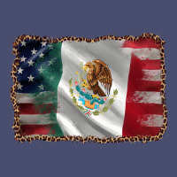 Mexico Flag And Usa Flag Vintage Tee | Teevron