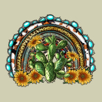 Western Rainbow With Cactus Heavy Core Tee | Teevron