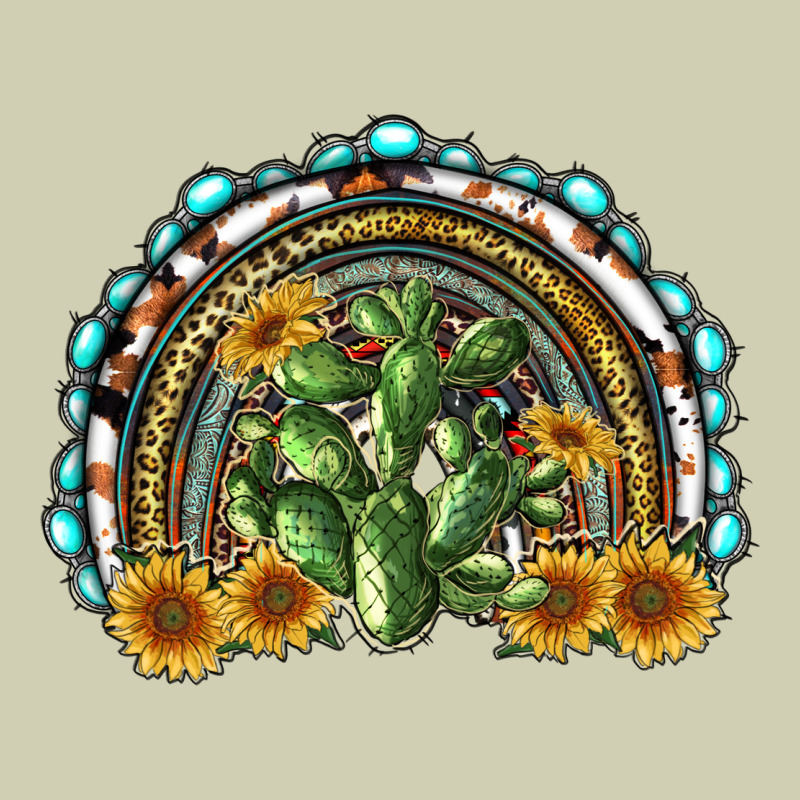 Western Rainbow With Cactus Heavy Core Tee by RanaPortraitStore | Teevron
