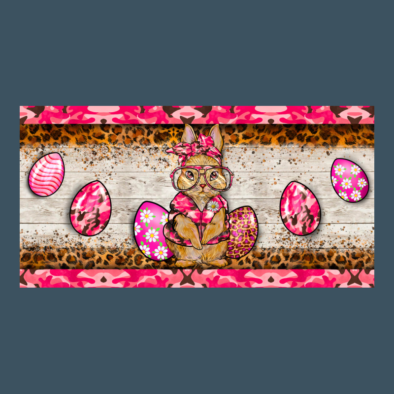 Pink Camouflage Egg Hunter Bunny   License Plate Urban Heavy Tee by BarkalooDesign | Teevron