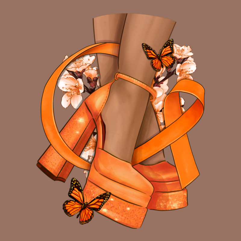 Kidney Cancer Diva Orange Ribbon Premium Hoodie by NancyCooperArtShop | Teevron
