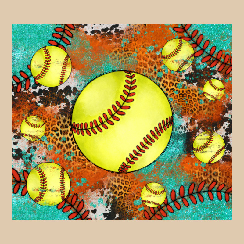 Softball Cowhide Turquoise Glitter Tumbler Classic Tee by Jasminsmagicworld | Teevron