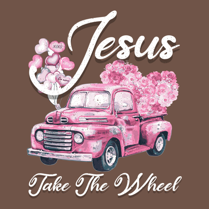 Leopard Floral Pink Car Jesus Take The Wheel Premium Sweatshirt by Bettercallsaul | Teevron