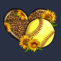 Softball Heart With Sunflowers Heavyweight Sweatshirt | Teevron