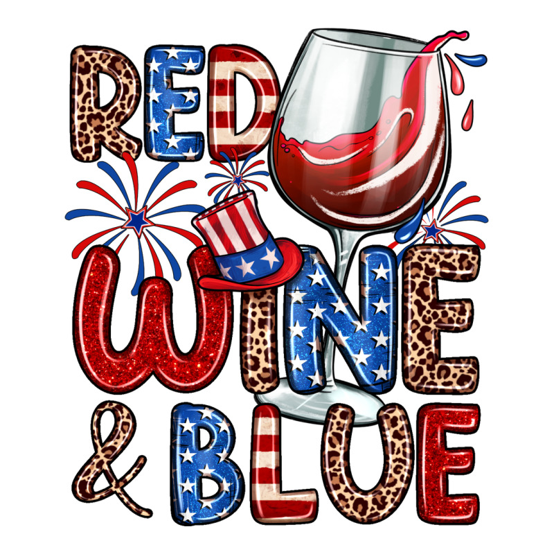Red Wine And Blue Ladies Tee by Zillion Design Studio | Teevron