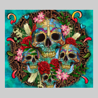 Sugar Skulls Tumbler 3 Premium Tee | Teevron