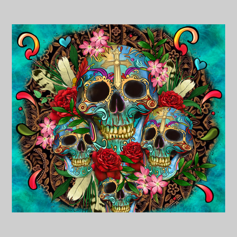 Sugar Skulls Tumbler 3 Premium Tee by CTS Tumbler Store | Teevron