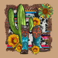 Western Cactus With Cowboy Boots And Sunflowers Vintage Tee | Teevron