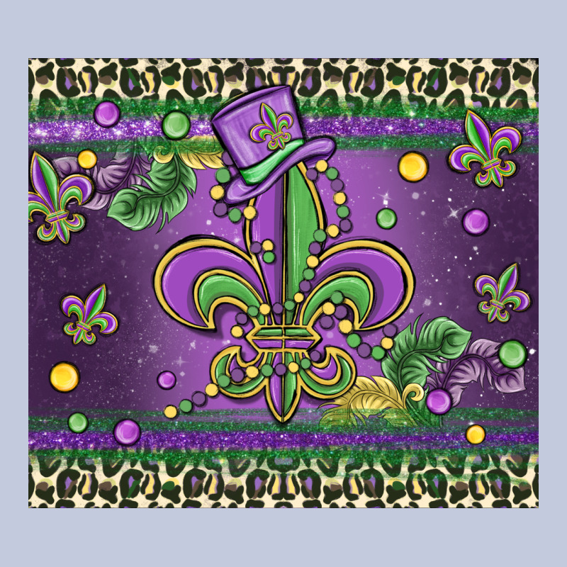 Mardi Gras Fleur De Lis Long Sleeve Tee by MaliasSmallBusiness | Teevron