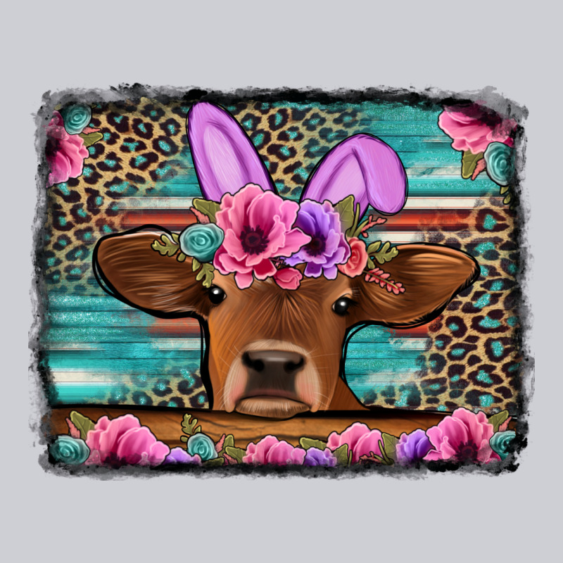 Easter Floral Leopard Cow Heavyweight Sweatshirt by Jasminsmagicworld | Teevron