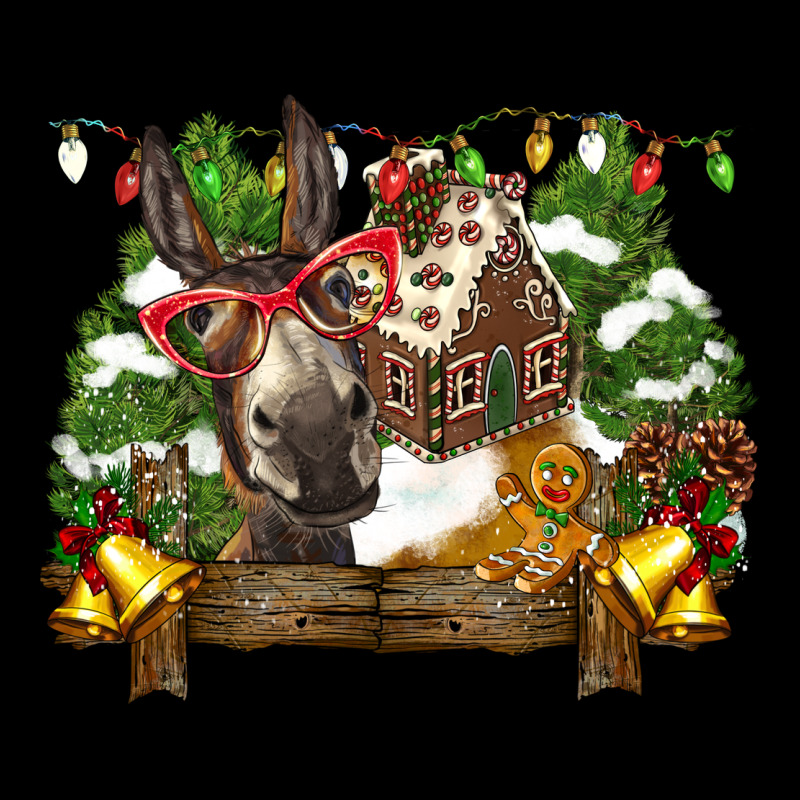 Christmas Donkey Candy House Heavy Core Tee by BarkalooDesign | Teevron