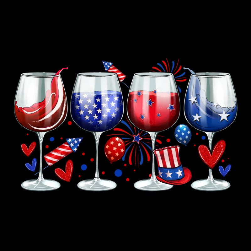American Wine Glasses Ladies Tee by Zillion Design Studio | Teevron