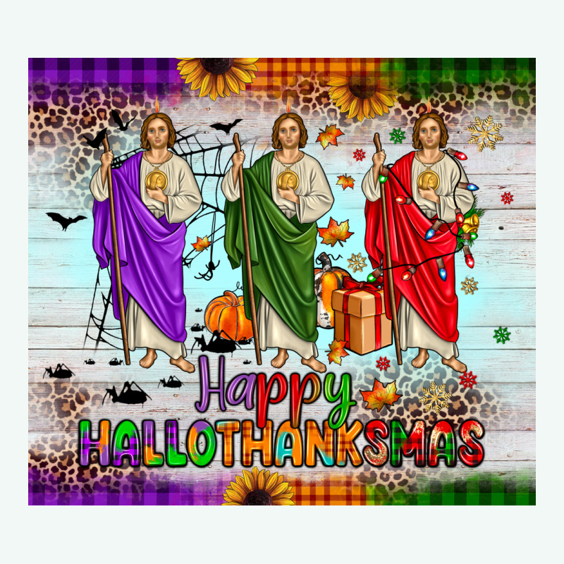 San Judas Happy  Hallothanksmas Premium Hoodie by JahusDesignShop | Teevron