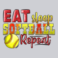Eat Sleep Softball Repeat Heavyweight Sweatshirt | Teevron