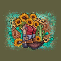 Cowboy Boots Sunflower Vintage Tee | Teevron