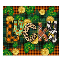 st patricks day lucky clover and coins | Teevron
