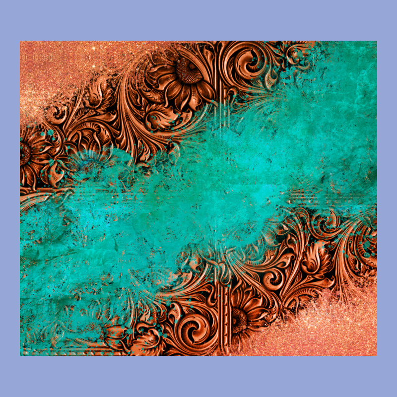 Leather Turquoise Glitter Tumbler Classic Tee by Jasminsmagicworld | Teevron