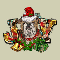Christmas Joy English Bulldog Heavy Core Tee | Teevron