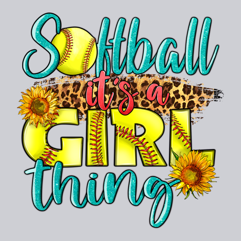 Softball It's A Girl Thing Heavyweight Sweatshirt by LillyAllenDesigns | Teevron