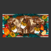 western cow cockerel chick  serape leopard sunflowers license plate te | Teevron