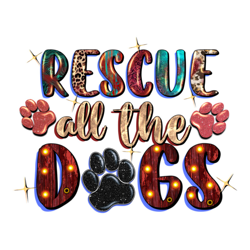 Rescue All The Dogs Premium Tee by Zillion Design Studio | Teevron