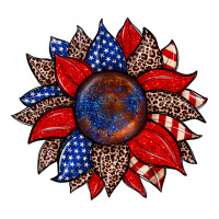 American flag leopard sunflower | Teevron