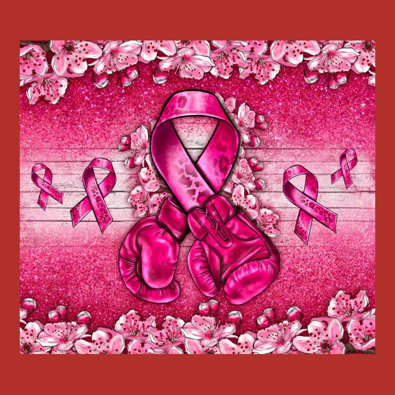 Breast Cancer With Boxing Gloves Premium Hoodie by NancyCooperArtShop | Teevron