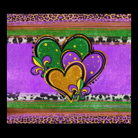 Mardi Gras Hearts And Fleur De Lis Heavyweight Sweatshirt | Teevron