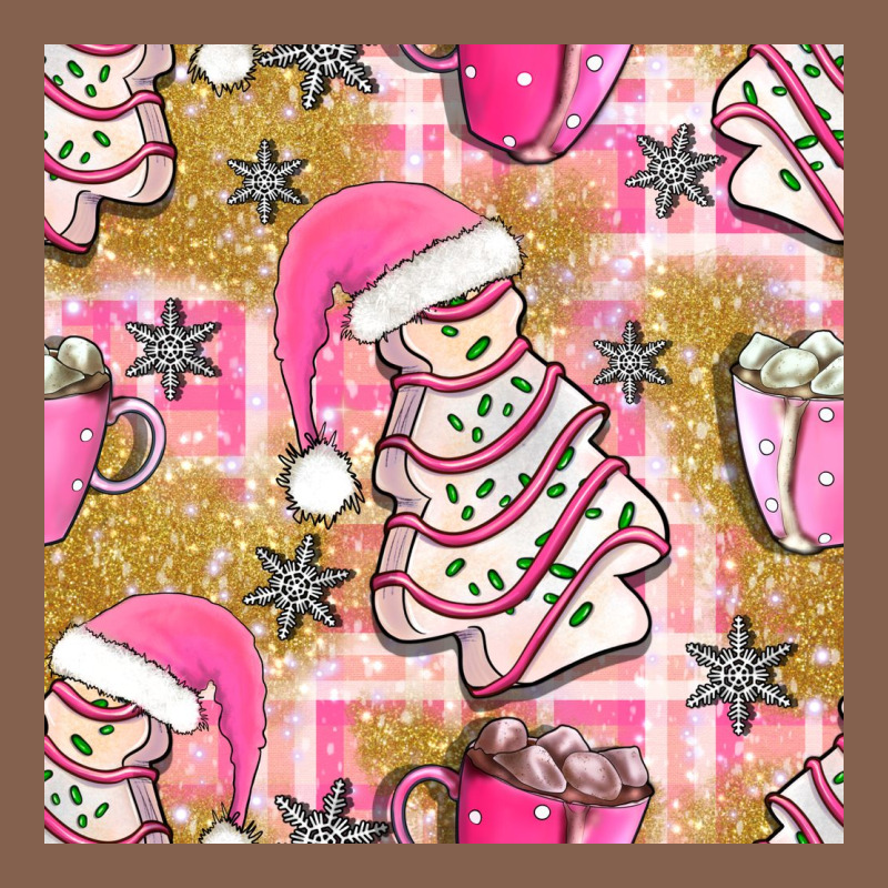 Christmas Cake And Pink Mug Seamless Pattern Bbs Zipper Hoodie by BundleAndBundleShop | Teevron