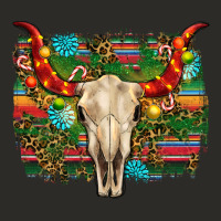 Western Christmas Bull Skull Heavy Core Tee | Teevron