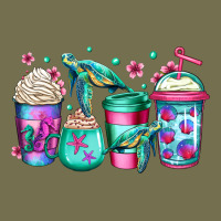 Turtle Coffee Cups Vintage Hoodie | Teevron