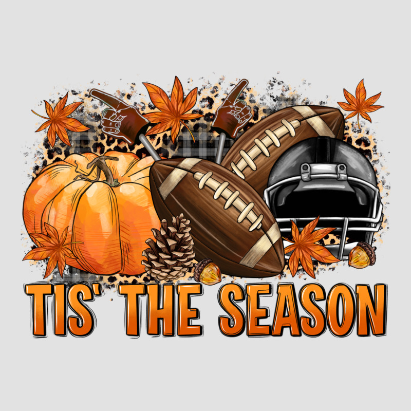 Tis' The Season Football Black Helmet Premium Hoodie by NancyCooperArtShop | Teevron