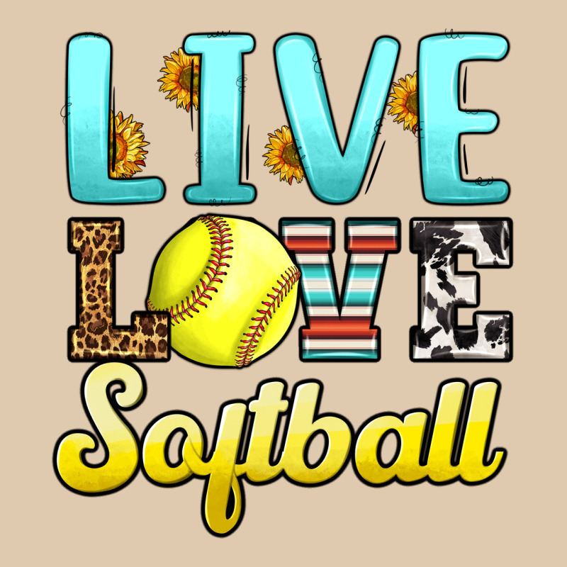 Live Love Softball Heavyweight Sweatshirt by LillyAllenDesigns | Teevron