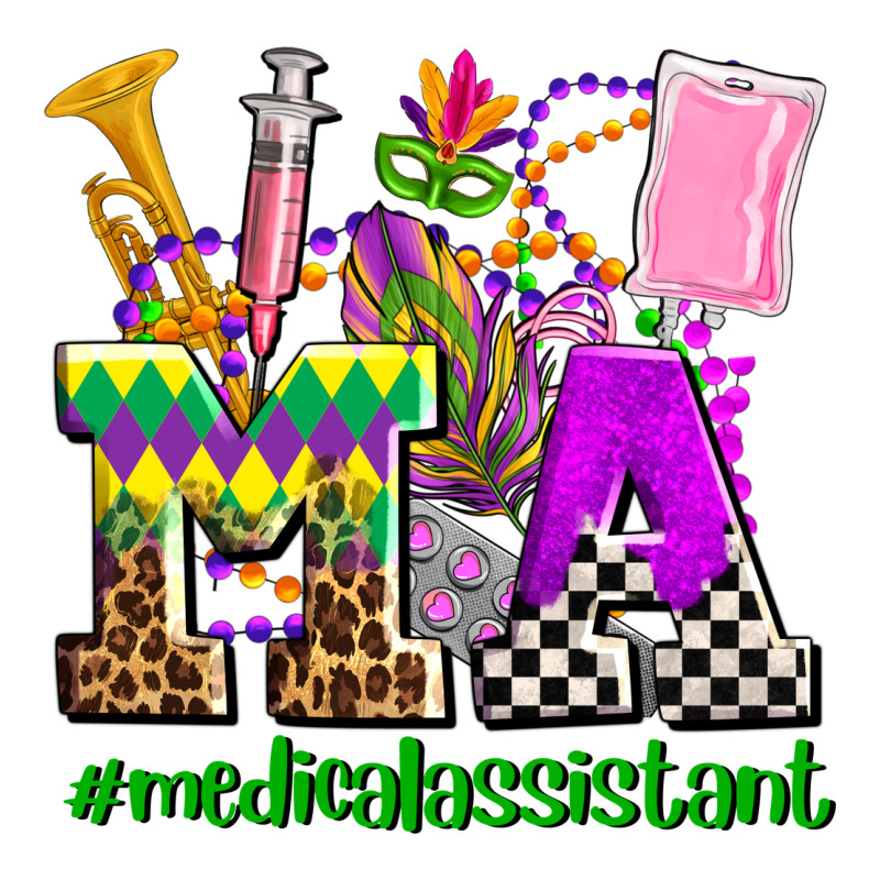Mardi Gras Ma Medical Assistant Premium Tee by AdoDesignShop | Teevron