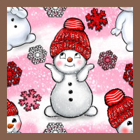 Cute Snowman And Snow Flakes Seamless Pattern Bbs Zipper Hoodie | Teevron