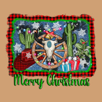 Merry Christmas Western Bull Skull Vintage Tee | Teevron
