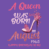 A Queen Was Born In August 1965 Happy Birthday To Me 55 Years Old Premium Sweatshirt | Teevron
