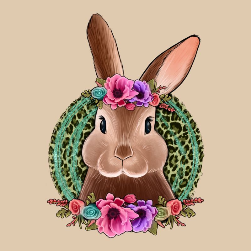 Western Leopard And Flowers Easter Bunny Heavyweight Sweatshirt by Jasminsmagicworld | Teevron