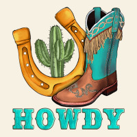Howdy Turquoise Cowboy Boots Horseshoe Vintage Tee | Teevron