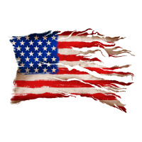tattered american flag | Teevron