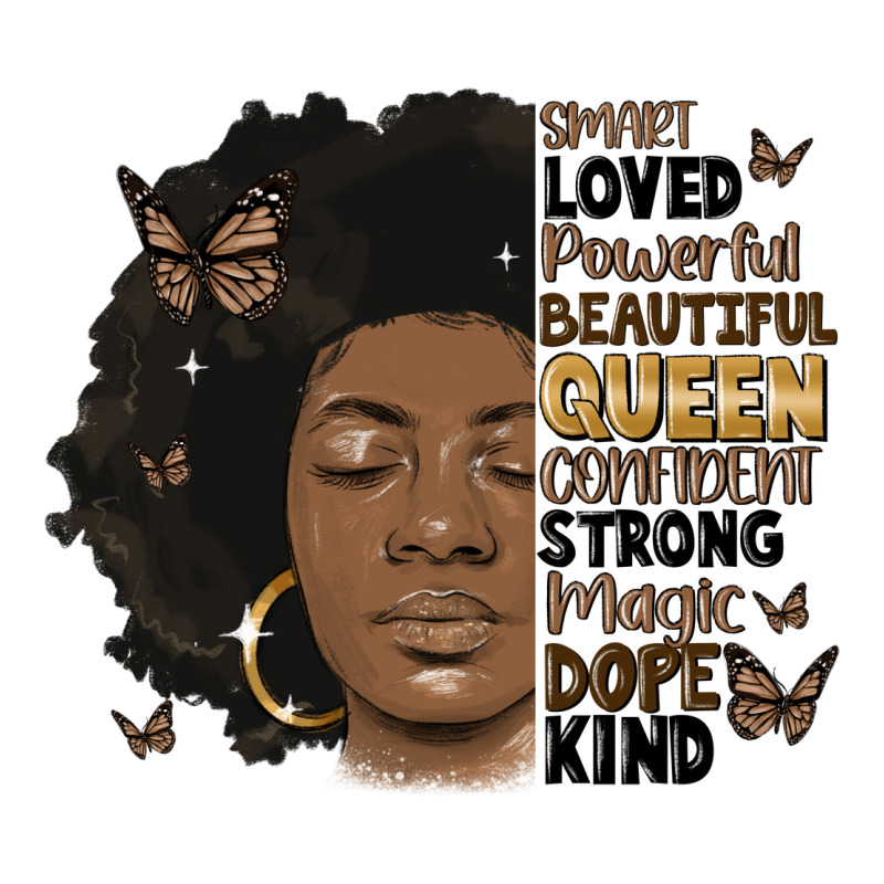 Afro Woman Smart Loved Powerful Long Sleeve Tee by MaliasSmallBusiness | Teevron